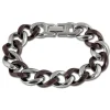 Amello Armband Keramik Panzer rotbraun Damen Edelstahlschmuck ESAX18N8