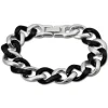 Amello Armband Keramik Panzer schwarz Damen Edelstahlschmuck ESAX10S