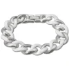 Amello Armband Keramik Panzer weiß Damen Edelstahlschmuck ESAX18W0
