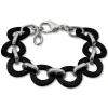 Amello Armband Keramik Ring schwarz Damen Edelstahlschmuck ESAX01S