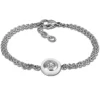 Amello Armband Keramik Rund weiß Zirkonia Damen Edelstahlschmuck ESAX31W8