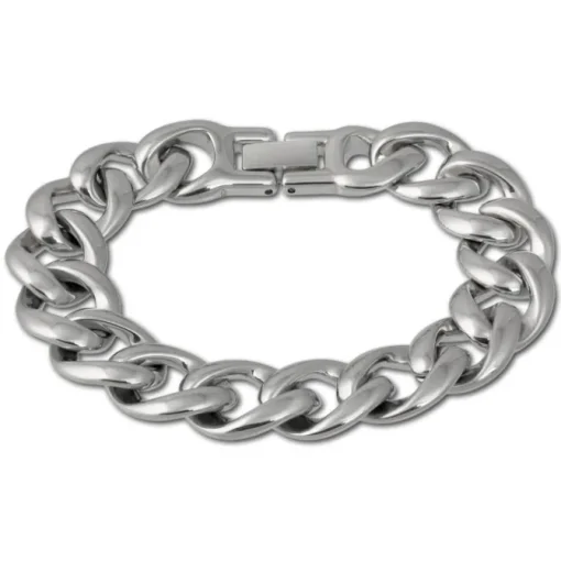 Amello Armband Panzer stahlfarben Damen Edelstahlschmuck ESAX18J8