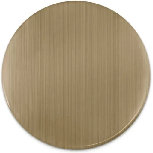 Amello Coin Cateye Glas 30mm braun für Coinsfassung Edelstahlschmuck ESC707N