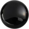 Amello Coin Edelstein Onyx 30mm schwarz für Coinsfassung Stahlschmuck ESC705S