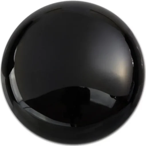 Amello Coin Edelstein Onyx 30mm schwarz für Coinsfassung Stahlschmuck ESC705S