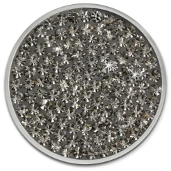 Amello Coins Ketten Set grau Edelstahl Kettenanhänger mit Kette 80cm ESCS04K