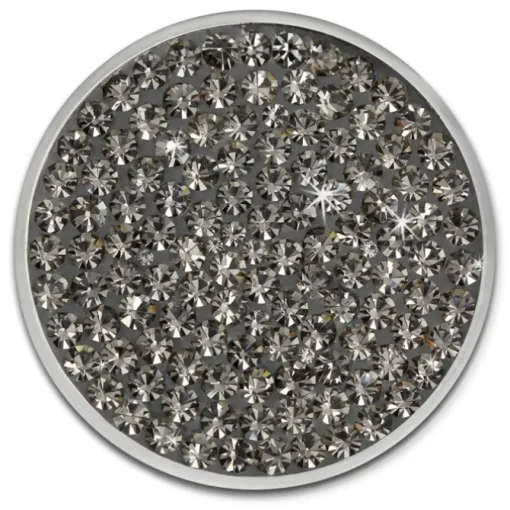 Amello Coins Ketten Set grau Edelstahl Kettenanhänger mit Kette 80cm ESCS04K