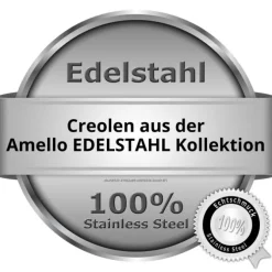 Amello Creole Edelstahl matt Damen Ohrring Schmetterling ESO518M