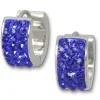 Amello Creole Edelstahl Zirkonia blau Damen Ohrring ESOS01B