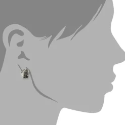 Amello Creole Edelstahl Zirkonia grau Damen Ohrring ESOS01K