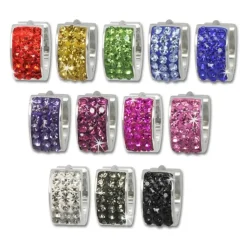 Amello Creole Edelstahl Zirkonia blau Damen Ohrring ESOS01B