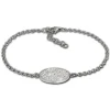 Amello Edelstahl Armband Oval 18cm weiß Damen Stahlschmuck ESAS01W