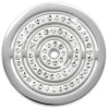 Amello Edelstahl Coin Kreise Zirkonia für Coinsfassung Edelstahl ESC534JW