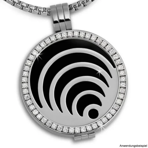 Amello Edelstahl Coin Kreise silber für Coinsfassung Edelstahlschmuck ESC524J