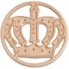 Amello Edelstahl Coin Krone rosegold für Coinsfassung Stahlschmuck ESC513E