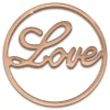 Amello Edelstahl Coin Love 30mm rose für Coinsfassung Stahlschmuck ESC501E