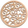 Amello Edelstahl Coin Ornament rosegold für Coinsfassung Stahlschmuck ESC505E