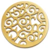 Amello Edelstahl Coin Ornament gold für Coinsfassung Stahlschmuck ESC505Y