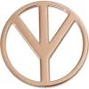 Amello Edelstahl Coin Peace rosegold für Coinsfassung Stahlschmuck ESC509E