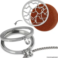 Amello Edelstahl Coin Schmetterlinge für Coinsfassung Stahlschmuck ESC522J