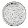 Amello Edelstahl Coin Zirkonia weiß 25mm für Coinsfassung Schmuck ESC350W