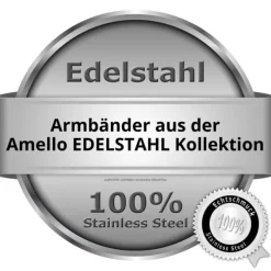 Amello Edelstahlarmband Line Herren Damen Unisex Armband ESA504S