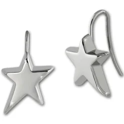 Amello Edelstahlschmuckset Stern Kette, Ohrring Stainless Steel Damen ESSX18J