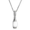 Amello Halskette Keramik Kegel weiß Damen Edelstahlschmuck ESKX15W