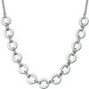 Amello Halskette Keramik Ringe weiß Damen Edelstahlschmuck ESKX02W