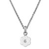 Amello Halskette Keramik Blümchen weiß Damen Edelstahlschmuck ESKX41W5