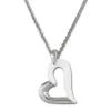 Amello Halskette Keramik Herz weiß Damen Edelstahlschmuck ESKX26W