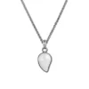 Amello Halskette Keramik Tropfen weiß Damen Edelstahlschmuck ESKX45W5