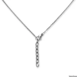 Amello Halskette Keramik Zirkonia Rund weiß Damen Edelstahlschmuck ESKX29W