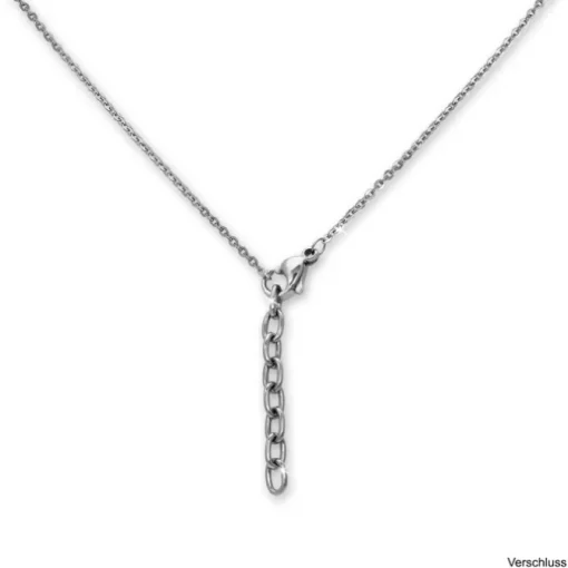 Amello Halskette Keramik Blume schwarz Damen Edelstahlschmuck ESKX28S