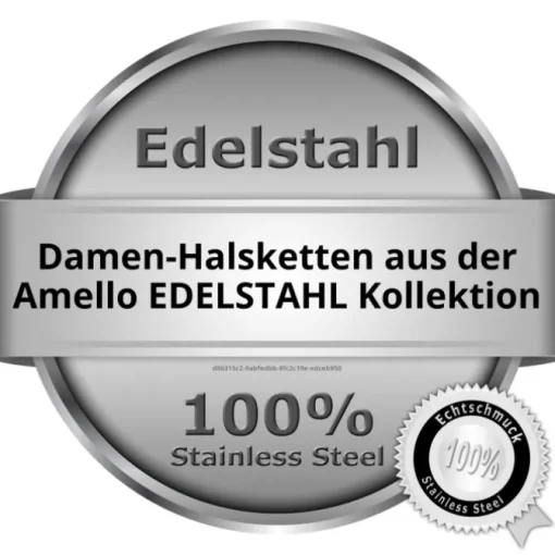 Amello Halskette Keramik Kegel weiß Damen Edelstahlschmuck ESKX15W
