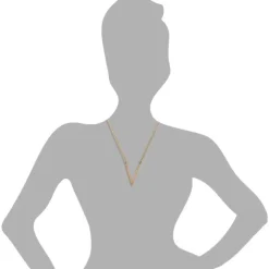 Amello Halskette rosevergoldet V-Kette Zirkonia Damen Edelstahlschmuck ESK100E