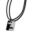 Amello Halsketten-Set Sexus schwarz/weiß Edelstahlschmuck Unisex ESK002S