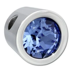 Amello Kettenanhänger Edelstahl Zirkonias Zirkonia hellblau ESHS01H