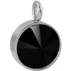 Amello Kettenanhänger Edelstahl Zirkonias Zirkonia schwarz ESHS02S