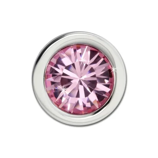 Amello Kettenanhänger Edelstahl Zirkonias Zirkonia rosa ESHS01A