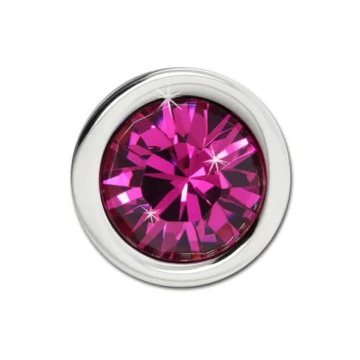 Amello Kettenanhänger Edelstahl Zirkonias Zirkonia fuchsia ESHS01P