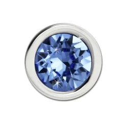 Amello Kettenanhänger Edelstahl Zirkonias Zirkonia hellblau ESHS01H