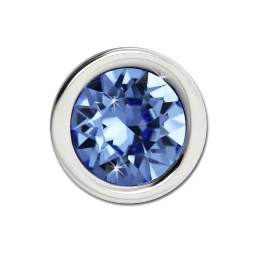 Amello Kettenanhänger Edelstahl Zirkonias Zirkonia hellblau ESHS01H