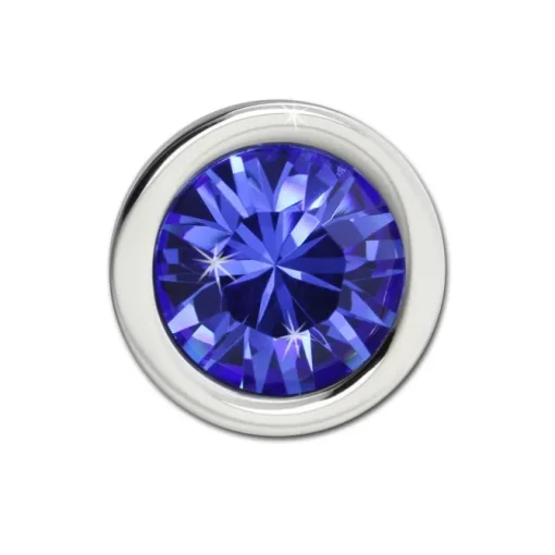 Amello Kettenanhänger Edelstahl Zirkonias Zirkonia blau ESHS01B