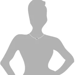 Amello Kettenanhänger Edelstahl Zirkonias Zirkonia weiß ESHS01W