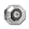 Amello Megabead Edelstahl 8-Eck Zirkonias Armbandbead AMZ314W