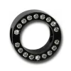 Amello Megabead Stahl Zirkonias Rad schwarz Armband AMZ105S