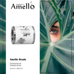 Amello Megabeads Stahl Bead chinesisch Schönheit Armbandbead AMB231W