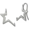 Amello Ohrringe halber Stern Damen Edelstahlschmuck ESOX18J