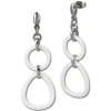 Amello Ohrringe Keramik Dreieck weiß Damen Edelstahlschmuck ESOX07W